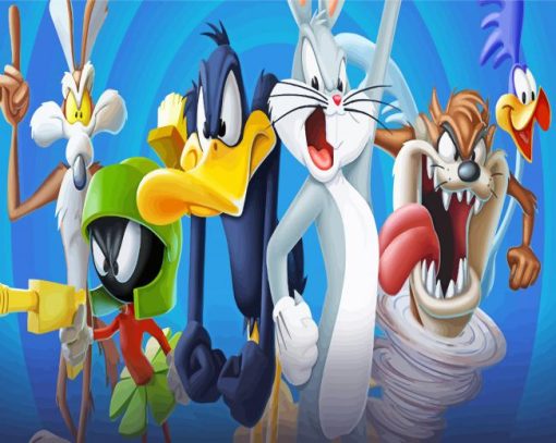 Looney Tunes Cartoon Characters paint by numbers