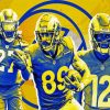 Los Angeles Rams American Football Players paint by numbers