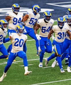 Los Angeles Rams Team paint by numbers
