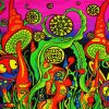 Magical Psychedelic Mushrooms paint by numbers