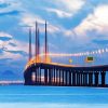 Malaysia Penang Bridge paint by numbers