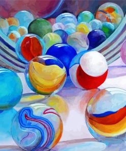Marbles paint by numbers