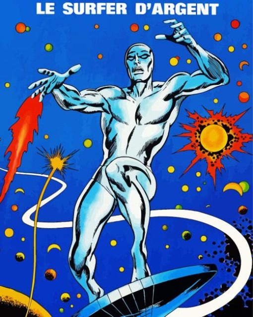 Marvel Silver Surfer Paint By Number