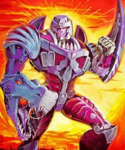 Megatron paint by numbers