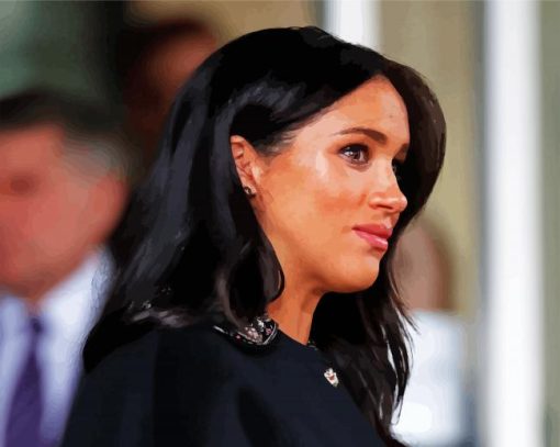 Meghan Duchess of Sussex paint by numbers