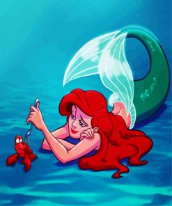 Mermaid And Sebastian paint by numbers