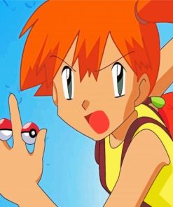 Misty Pokemon paint by numbers