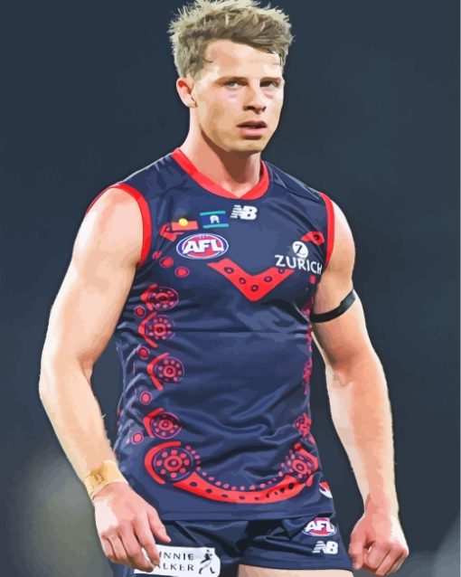 Mitch Hannan AFL Player Paint By Number