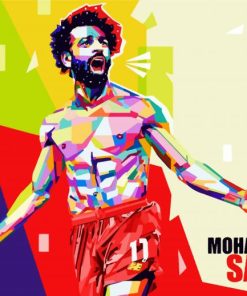 Mohamed Salah Pop Art paint by numbers