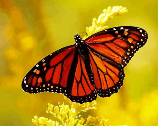 Monarch Butterfly paint by numbers