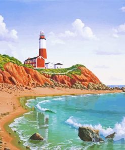 Montauk Point State Park New York paint by numbers