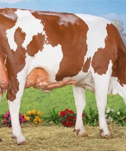 Montbeliarde Cattle paint by numbers