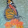Mosaic Butterfly paint by numbers