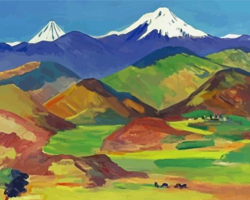 Mount Ararat by Saryan paint by numbers