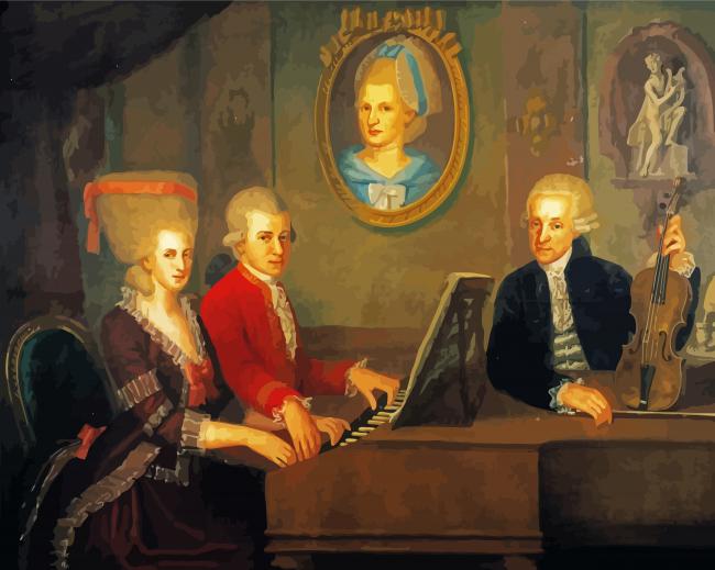 Mozart And His Wife Paint By Number
