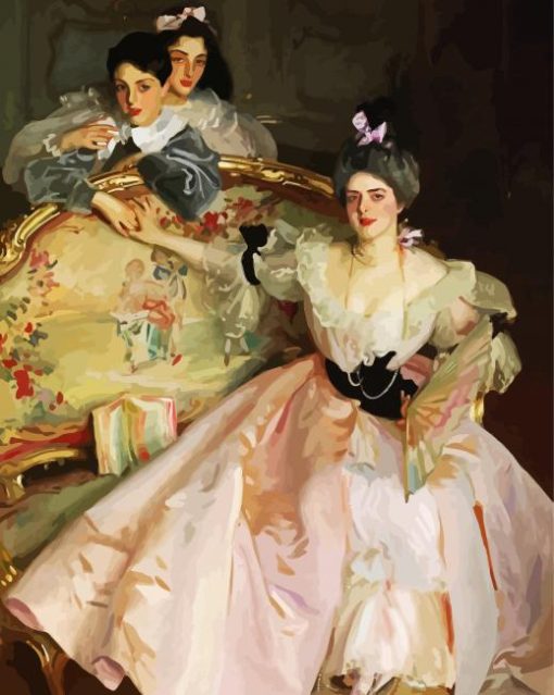 Mrs Carl Meyer And Her Children By Sargent Paint By Number