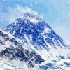 Mt Everest In Snow paint by numbers