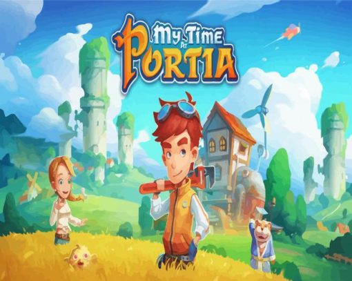 My Time At Portia Video Game paint by numbers
