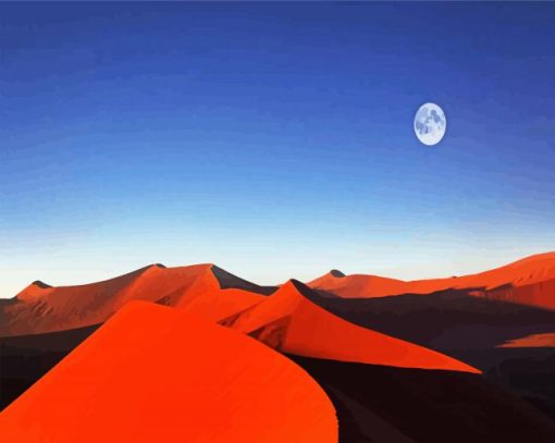 Namibia Desert Moonlight paint by numbers