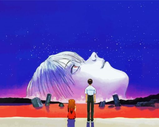 Neon Genesis Evangelion Japanese Anime Paint By Number