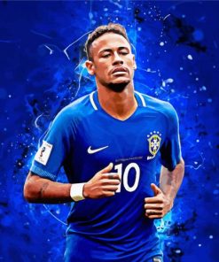 Neymar Football Player paint by numbers
