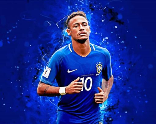 Neymar Football Player paint by numbers