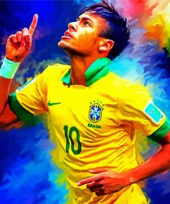 Neymar Player paint by numbers