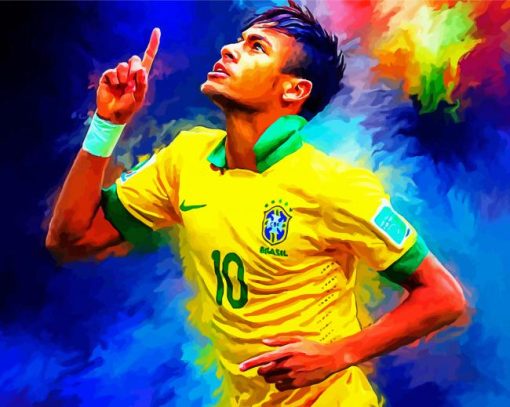 Neymar Player paint by numbers