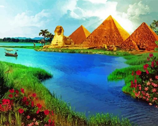 Nile River Egypt paint by numbers