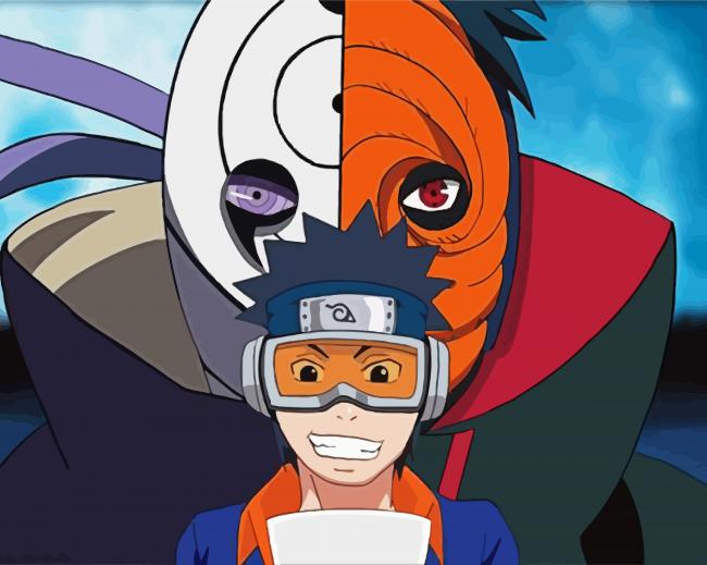 Obito paint by numbers