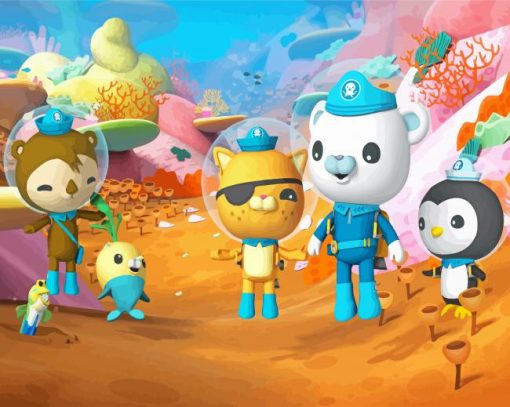 Octonauts paint by numbers