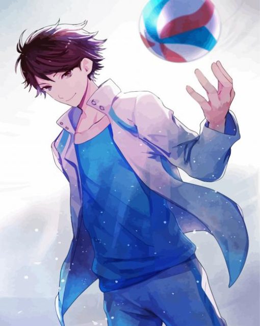 Oikawa Volleyball Player paint by numbers