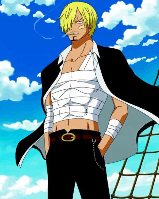 One Piece Vinsmoke Sanji paint by numbers