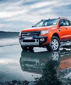 Orange Ford Ranger Paint By Number