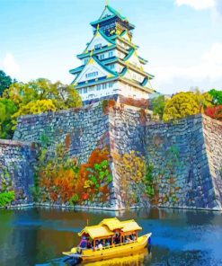 Osaka Castle Park paint by numbers