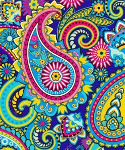 Paisley Art paint by numbers