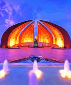 Pakistan Monument Museum Islamabad paint by numbers