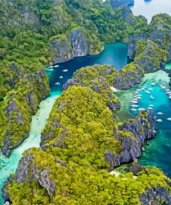 Palawan Island paint by numbers