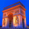 Paris Arc de Triomphe Monument Paint By Number