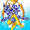 Digimon Patamon And Gabumon Paint By Number