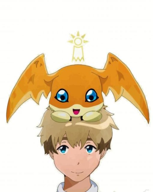 Patamon Digimon Anime Paint By Number