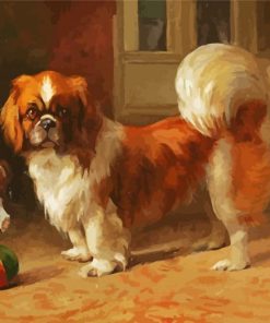 Pekingese Puppy paint by numbers