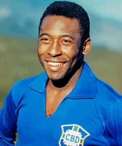 Pele Brazilian Soccer Player paint by numbers