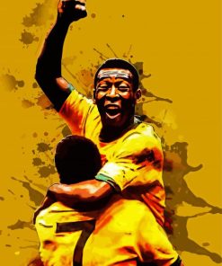 Pele Footballer paint by numbers