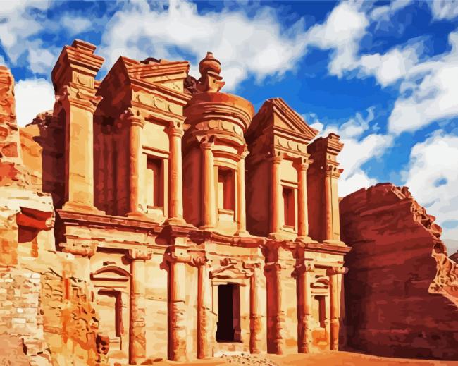 Petra Monument paint by numbers