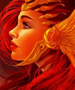 Phoenix Lady paint by numbers
