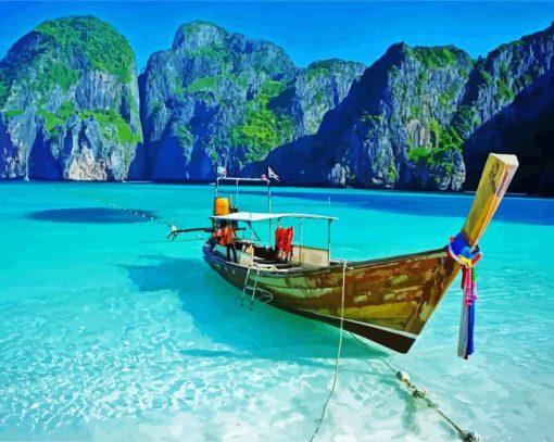 Phuket Island Thailand paint by numbers