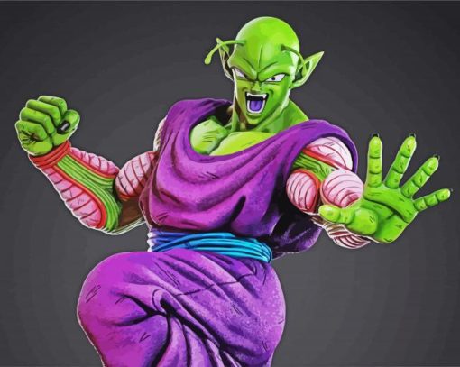 Piccolo Dragon Ball Z paint by numbers