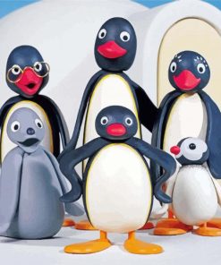 Pingu paint by numbers
