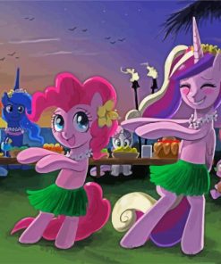 Pinkie Pie Dancing paint by numbers